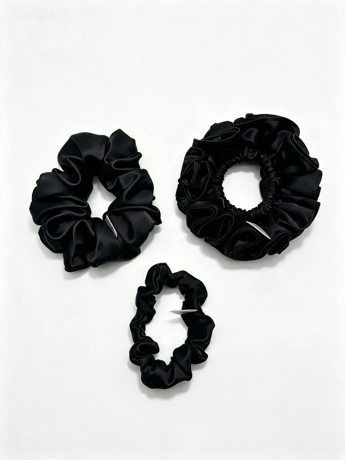 The 3-Piece Black Deluxe Ruffle Set