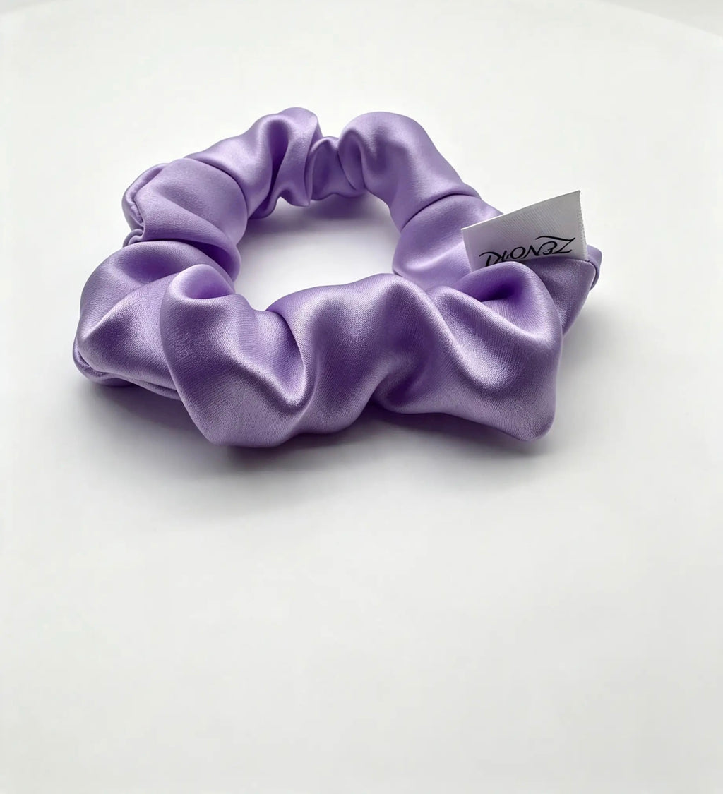 ZENORI Mini Silk Scrunchie — Lavender