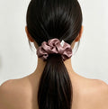 The Oversized Silk Scrunchie — Dusty Mauve