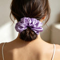 The Oversized Silk Scrunchie — Lavender