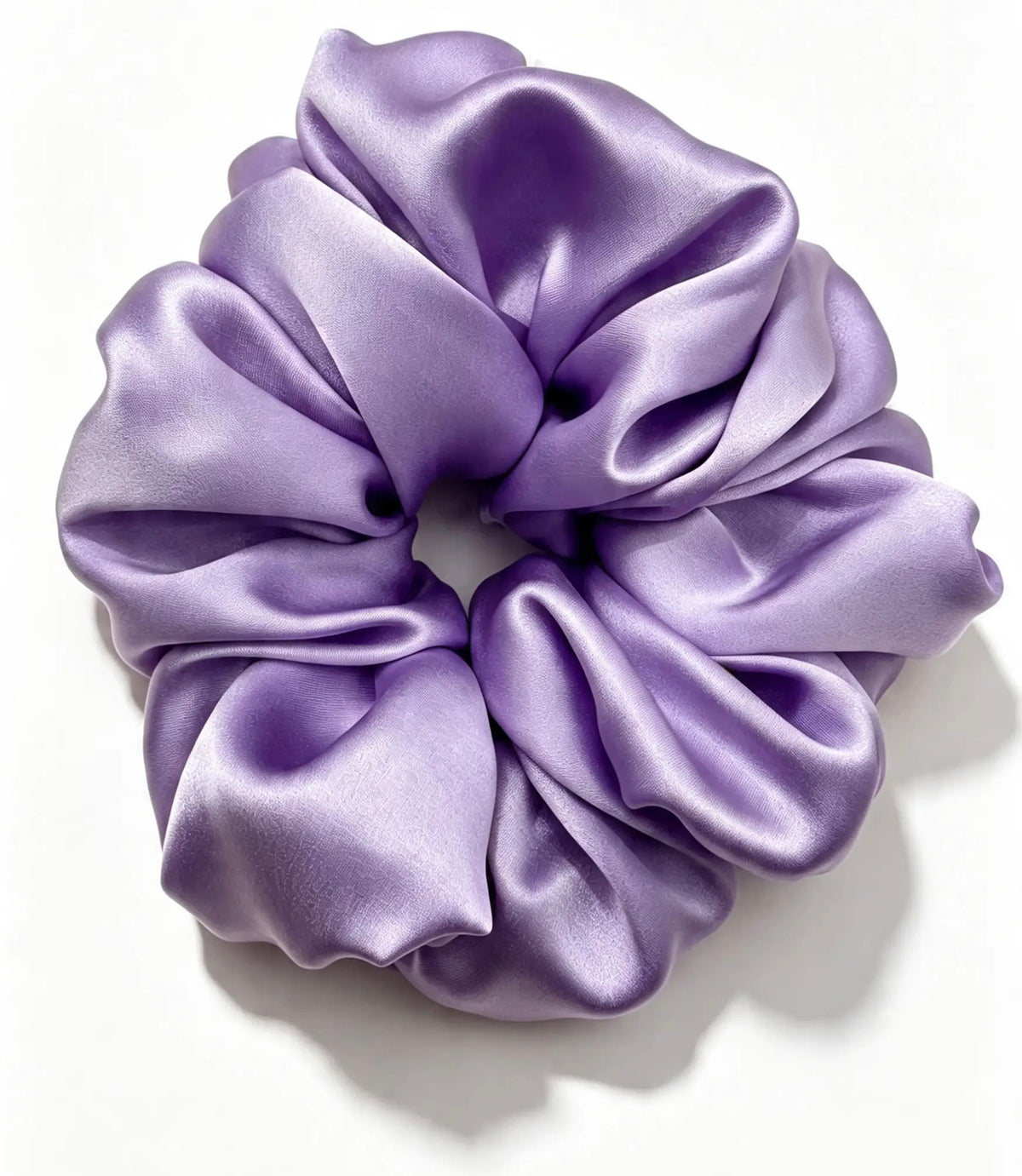 The Oversized Silk Scrunchie Lavender - ZENORI mulberry silk oversized scrunchie
