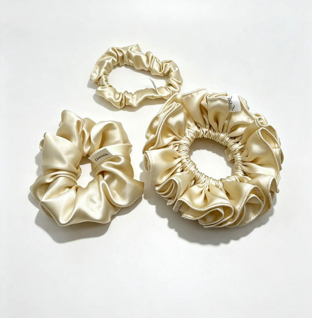 The 3-Piece Champagne Deluxe Ruffle Set