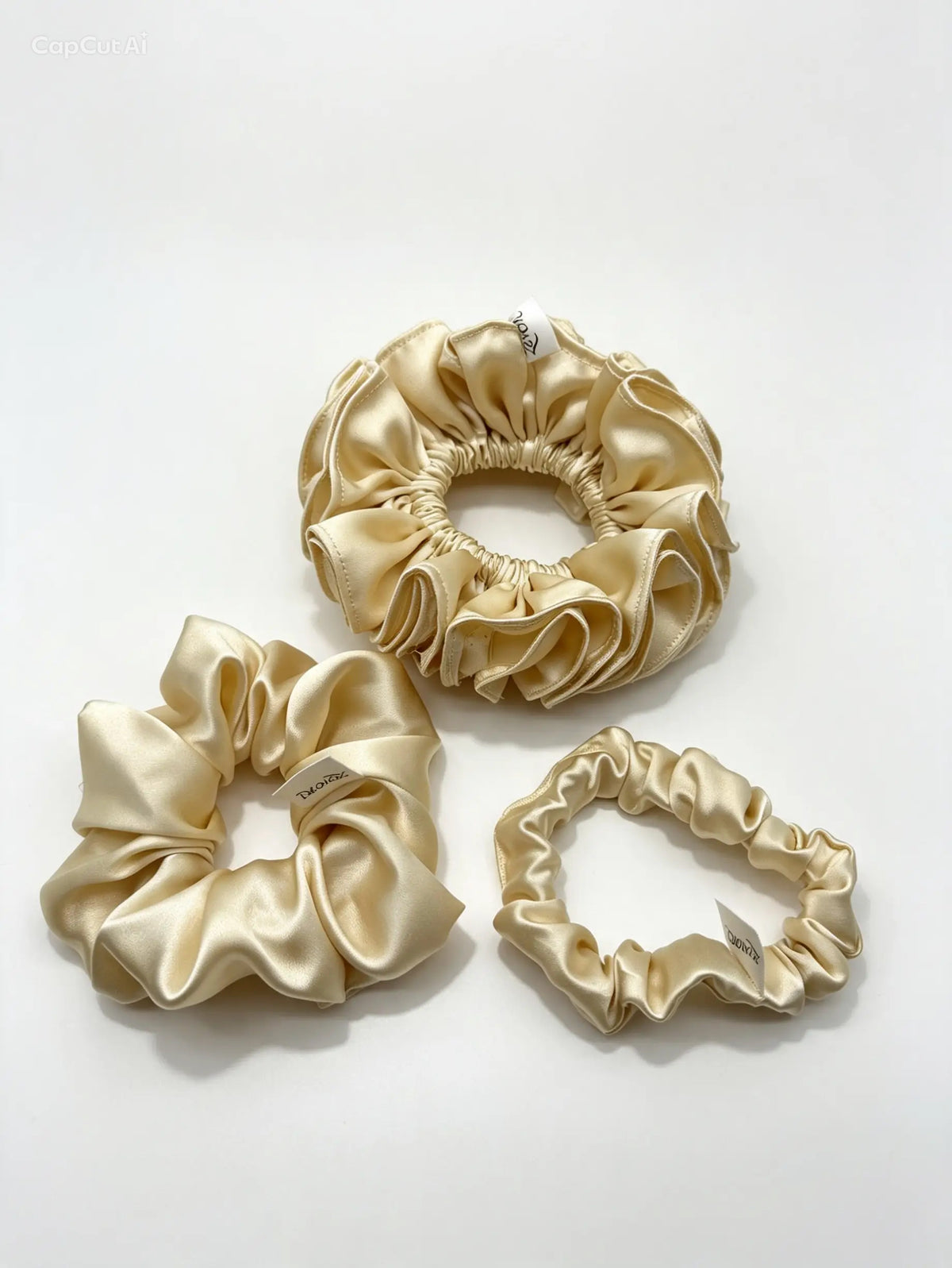 The 3-Piece Champagne Deluxe Ruffle Set