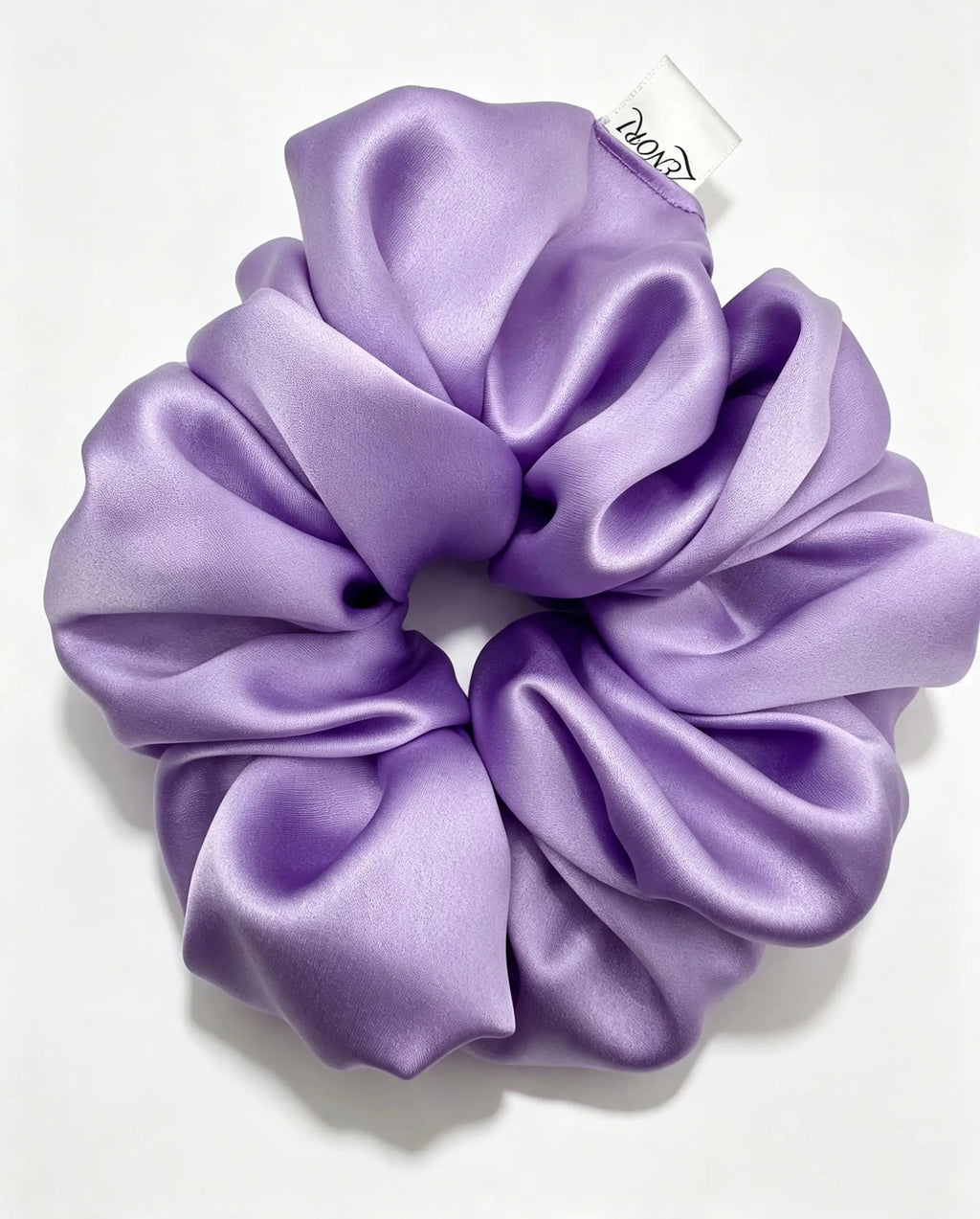 The Oversized Silk Scrunchie — Lavender