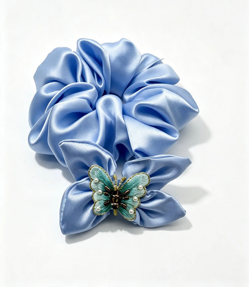 The Mom & Me Silk Set — Periwinkle